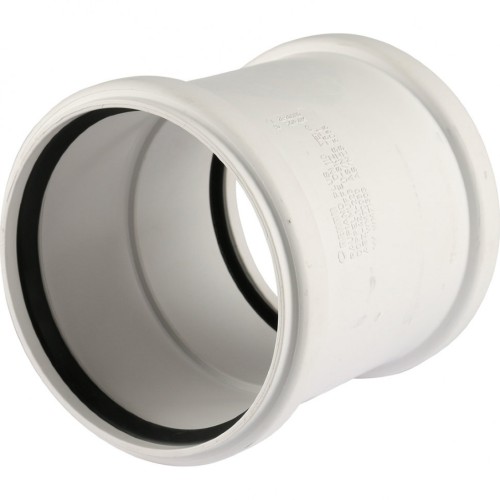 Муфта канализационная двухраструбная Raupiano Plus 110 REHAU (РЕХАУ - 11215141001)