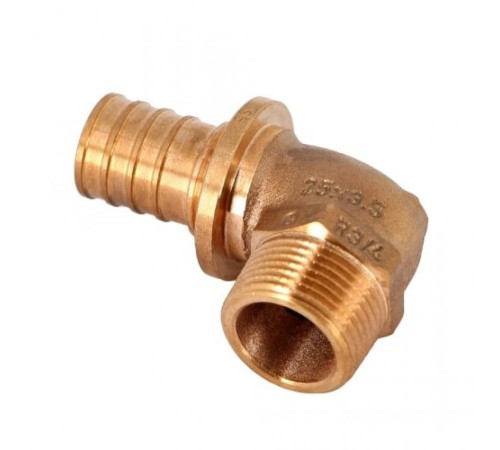 Уголок-переходник с наружной резьбой 25-R 3/4 RX+ REHAU (РЕХАУ - 14563501001)