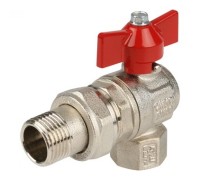 Кран шаровой угловой со сгоном (бабочка) 1/2 IDEAL Itap