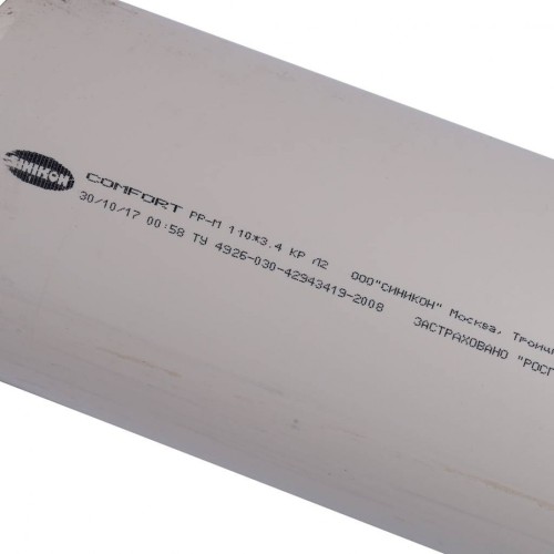 Труба канализационная 110х2000мм Sinikon (Синикон)