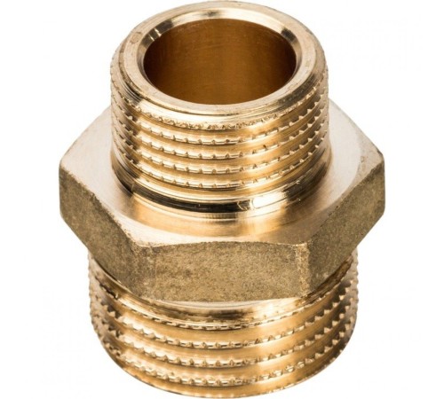 Ниппель НН переходной 1/2"x3/8" Stout