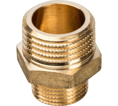 Ниппель НН переходной 1/2"x3/8" Stout