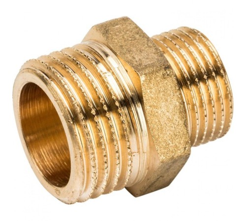 Ниппель НН переходной 1/2"x3/8" Stout