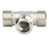 Тройник НН 3/4x3/4x3/4, никелированный Stout