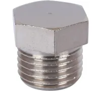 Заглушка НР 1/4" никелированная Stout
