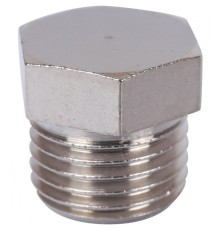 Заглушка НР 1/4" никелированная Stout