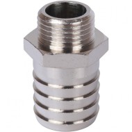 Штуцер НР 1/2"x25, никелированный Stout