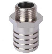 Штуцер НР 1/2"x25, никелированный Stout