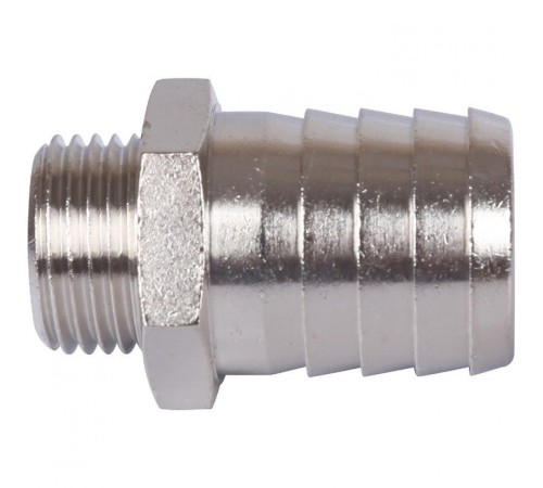 Штуцер НР 1/2"x25, никелированный Stout