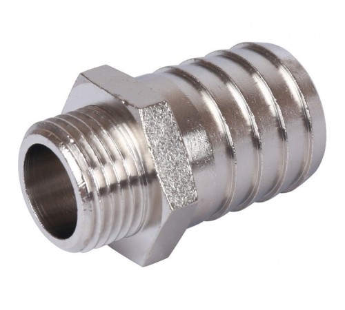 Штуцер НР 1/2"x25, никелированный Stout