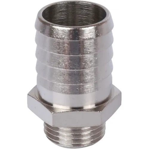 Штуцер НР 1/2"x25, никелированный Stout