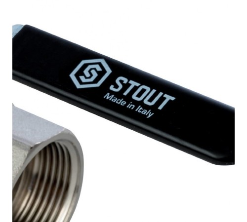 Кран шаровой полнопроходной ВР/НР 1 1/4", ручка рычаг Stout
