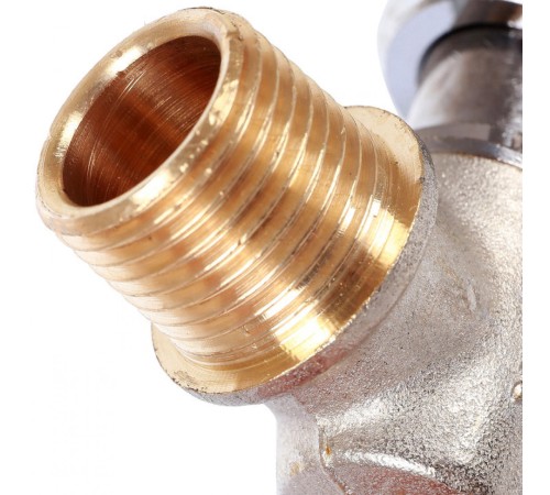 Кран шаровой с накидной гайкой угловой НР 1/2x1/2 с накидной гайкой, ручка бабочка Stout