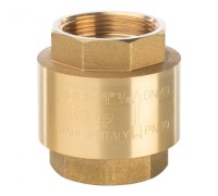 Клапан обратный пружинный муфтовый 1 1/2" с пластиковым седлом Stout