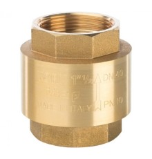Клапан обратный пружинный муфтовый 1 1/2" с пластиковым седлом Stout