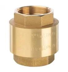 Клапан обратный пружинный муфтовый 1 1/2" с пластиковым седлом Stout