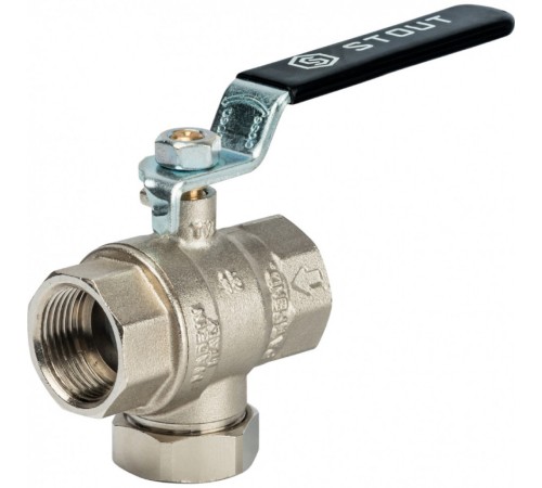 Кран шаровой с фильтром 3/4" Stout