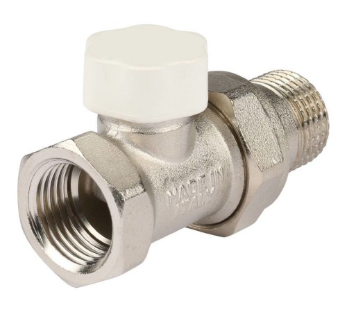 Клапан запорно-балансировочный 1/2", прямой Stout