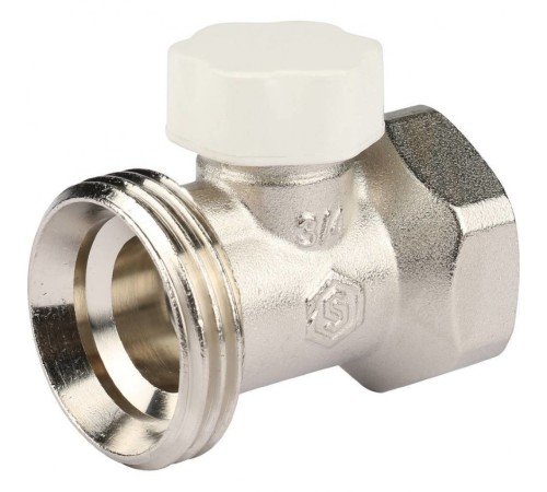 Клапан запорно-балансировочный 3/4", прямой Stout