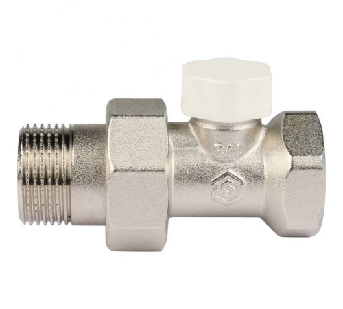 Клапан запорно-балансировочный 3/4", прямой Stout