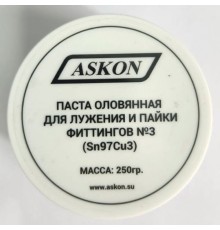 Паста оловянная для лужения и пайки фиттингов №3 250гр.(Аскон)