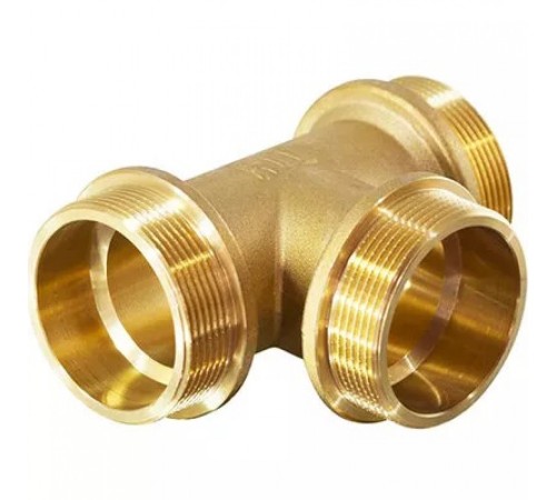 Тройник ННН Латунный ННН 2" TIM (ТИМ)