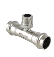 Пресс-тройник с наружной резьбой 54 х 1 1/4" х 54 мм из нержавеющей стали VTi.933.I.540754 VALTEC (ВАЛТЕК)