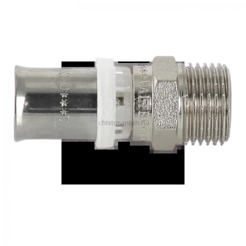 Пресс-муфта с наружной резьбой 20х3/4" Valtec