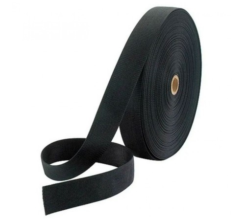 Лента монтажная, текстильная (чёрная, на рез, без упаковки). 30 м