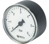 Манометр аксиальный 50 мм 1/4", 0-6 бар Watts F+R100