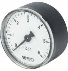 Манометр аксиальный 50 мм 1/4", 0-6 бар Watts F+R100