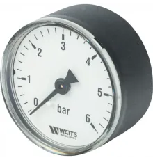 Манометр аксиальный 50 мм 1/4", 0-6 бар Watts F+R100