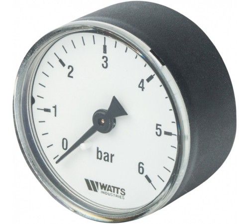 Манометр аксиальный 50 мм 1/4", 0-6 бар Watts F+R100 Манометр аксиальный 50 мм 1/4", 0-6 бар Watts F+R100