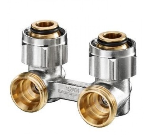 Узел нижнего подключения радиатора 3/4" НГ x 3/4" НР, угловой Multiflex F ZB Oventrop Узел нижнего подключения радиатора 3/4" НГ x 3/4" НР, угловой Multiflex F ZB Oventrop