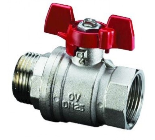 Кран шаровый 1/2" НВ маховик из алюминия Optibal Oventrop Кран шаровый 1/2" НВ маховик из алюминия Optibal Oventrop