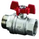 Кран шаровый 1/2" НВ маховик из алюминия Optibal Oventrop