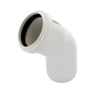 Отвод канализационный Raupiano Plus 50х45° REHAU (РЕХАУ - 11211141001)