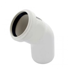 Отвод канализационный Raupiano Plus 50х45° REHAU (РЕХАУ - 11211141001)