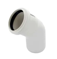 Отвод канализационный Raupiano Plus 50х45° REHAU (РЕХАУ - 11211141001)