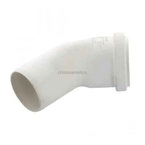 Отвод канализационный Raupiano Plus 50х45° REHAU (РЕХАУ - 11211141001)