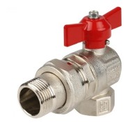 Кран шаровой угловой со сгоном (бабочка) 3/4 IDEAL Itap