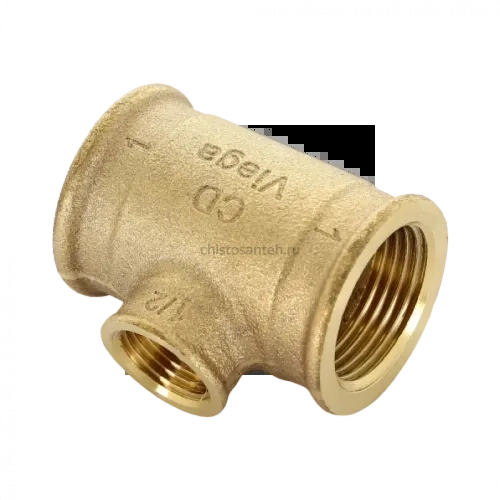 Тройник переходной с внутренней резьбой 1"x1/2"x1" Viega