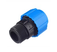 Муфта с наружной резьбой 25x1" ПНД Политэк