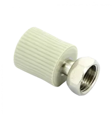 Переходник с накидной гайкой и вварным латунным патрубком PPR 20х1/2" FV-Plast
