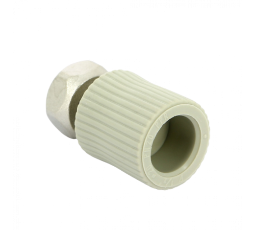 Переходник с накидной гайкой и вварным латунным патрубком PPR 20х1/2" FV-Plast Переходник с накидной гайкой и вварным латунным патрубком PPR 20х1/2" FV-Plast