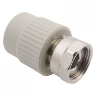 Переходник с накидной гайкой и вварным латунным патрубком PPR 25х3/4" FV-Plast