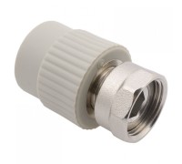 Переходник с накидной гайкой и вварным латунным патрубком PPR 25х3/4" FV-Plast