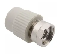 Переходник с накидной гайкой и вварным латунным патрубком PPR 25х3/4" FV-Plast