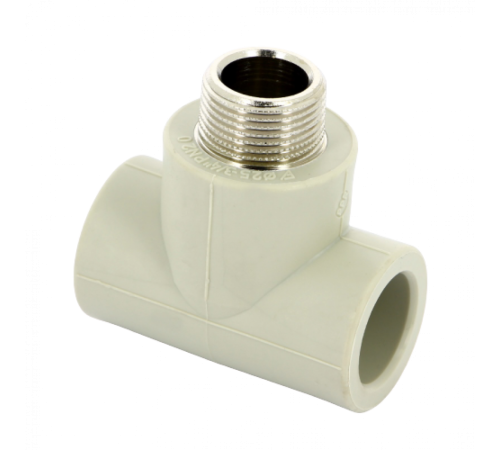 Тройник PPR с наружной резьбой 25x3/4" FV-Plast Тройник PPR с наружной резьбой 25x3/4" FV-Plast