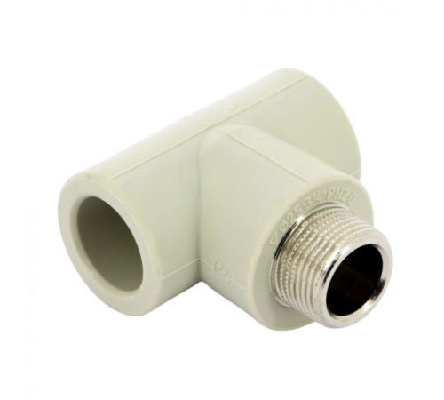 Тройник PPR с наружной резьбой 25x3/4" FV-Plast Тройник PPR с наружной резьбой 25x3/4" FV-Plast